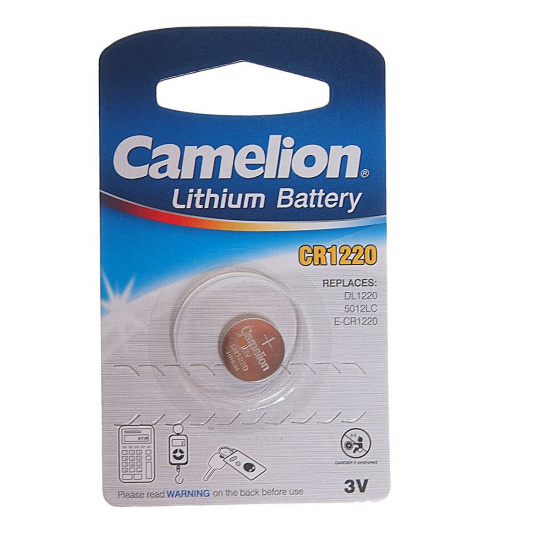 Большое фото товара - Элемент питания CR1220-BL1 LITHIUM таблетка автобрелки 3V CAMELION C-CR1220бл, C-CR1220бл. Вариант №1
