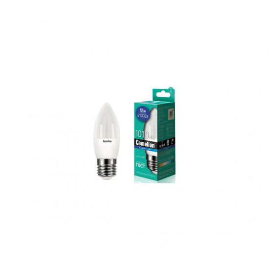 Большое фото товара - Лампа светодиодная E27 C35 12W дневной свет CAMELION C-LED12-C35/865/E27, C-LED12-C35/865/E27. Вариант №1