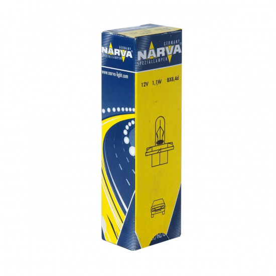 Большое фото товара - Автолампа BAX1.1W с оранжевым патроном BX8.4d 12V NARVA 170463000, 170463000. Вариант №1