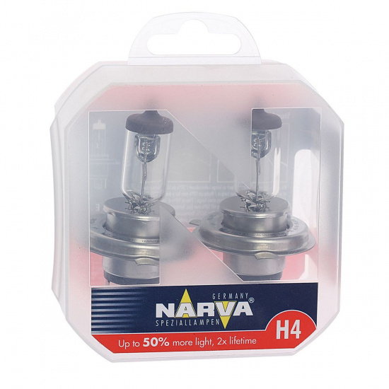Большое фото товара - Автолампа H4 60/55 P43t-38+50% RANGE POWER 2шт 12V NARVA 488612100, 488612100. Вариант №1