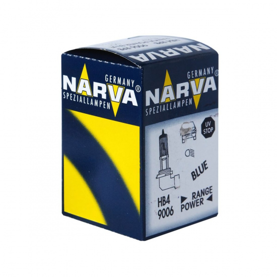 Большое фото товара - Автолампа HB4/9006 51 P22d+50% RANGE POWER BLUE 12V NARVA 486133000, 486133000. Вариант №1