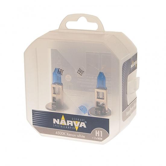 Большое фото товара - Автолампа H1/W5W 85 P14.5s RANGE POWER WHITE 4500K 2шт H1+2шт W5W 12V NARVA 980142100, 980142100. Вариант №1