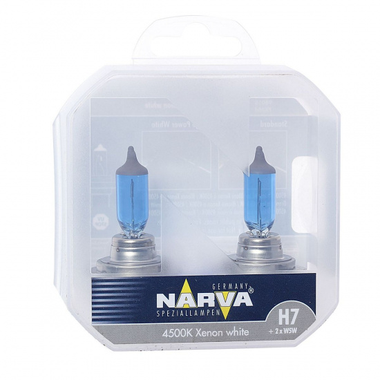 Большое фото товара - Автолампа H7/W5W 85 PX26d RANGE POWER WHITE 4500K 2шт H7+2шт W5W 12V NARVA 980162100, 980162100. Вариант №1