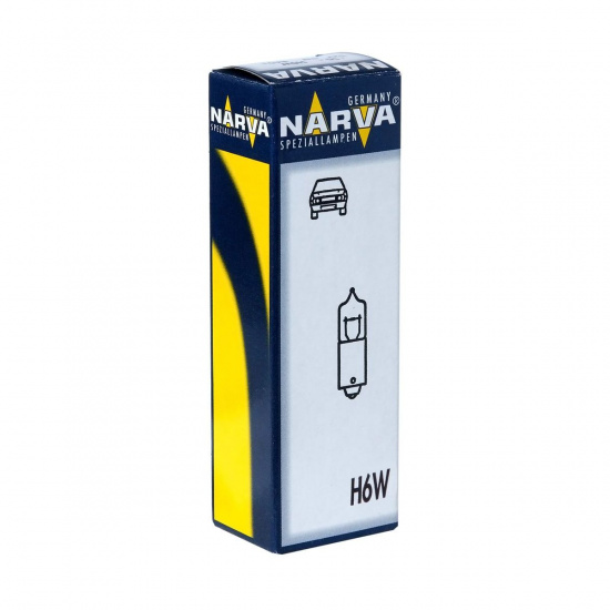 Большое фото товара - Автолампа H6W BAY9s HALOGEN 12V NARVA 681613000, 681613000. Вариант №1
