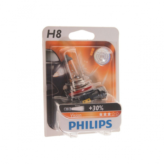 Большое фото товара - Автолампа H8 35 PGJ19-1 блистер 12V PHILIPS 12360B1, 12360B1. Вариант №1