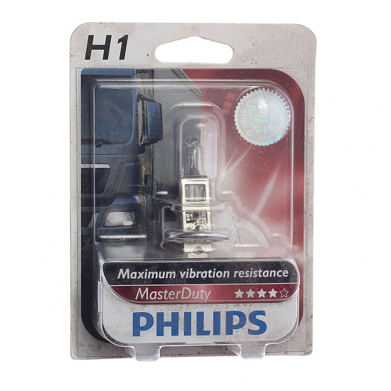 Большое фото товара - Автолампа H1 70 P14.5s MasterDuty блистер 24V PHILIPS 13258MDB1, 13258MDB1. Вариант №1