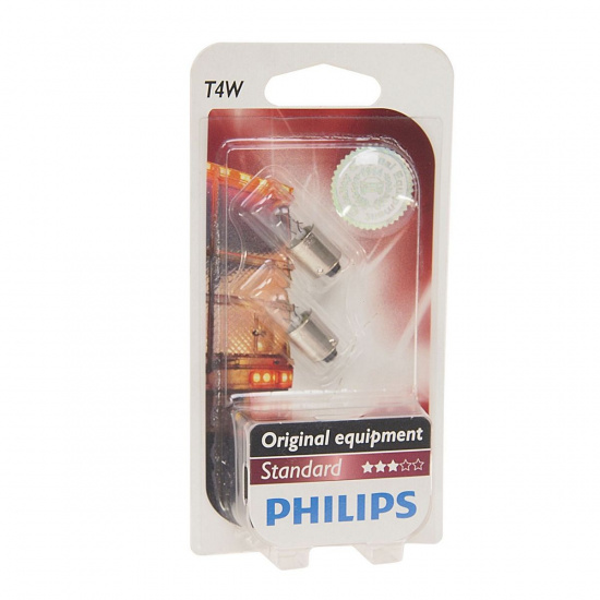 Большое фото товара - Автолампа T4W BA9s блистер 2шт 24V PHILIPS 13929B2, 13929B2. Вариант №1