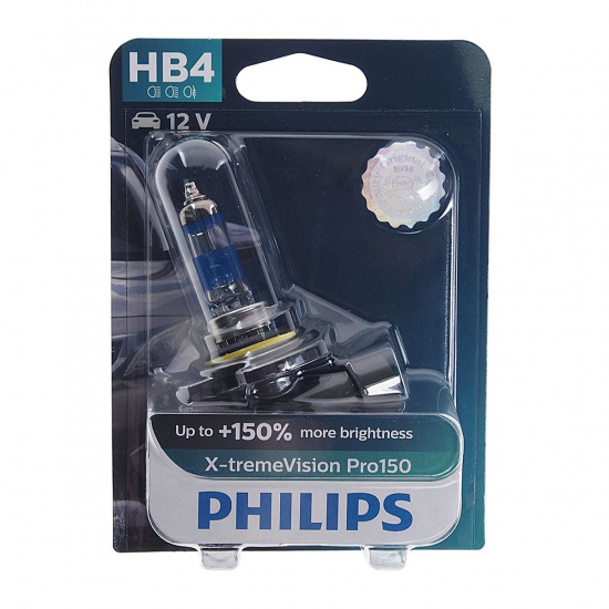 Большое фото товара - Автолампа HB4 +150% X-tremeVision Pro150 блистер 12V PHILIPS 9006XVPB1, 9006XVPB1. Вариант №1