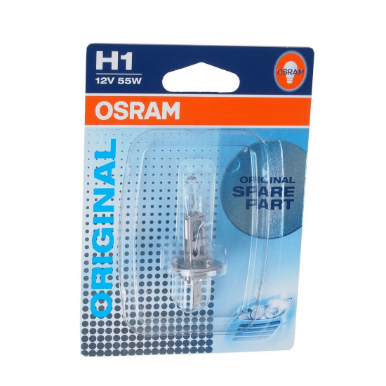 Большое фото товара - Автолампа H1 55 P14.5s блистер 12V OSRAM 64150-01B, 64150-01B. Вариант №1