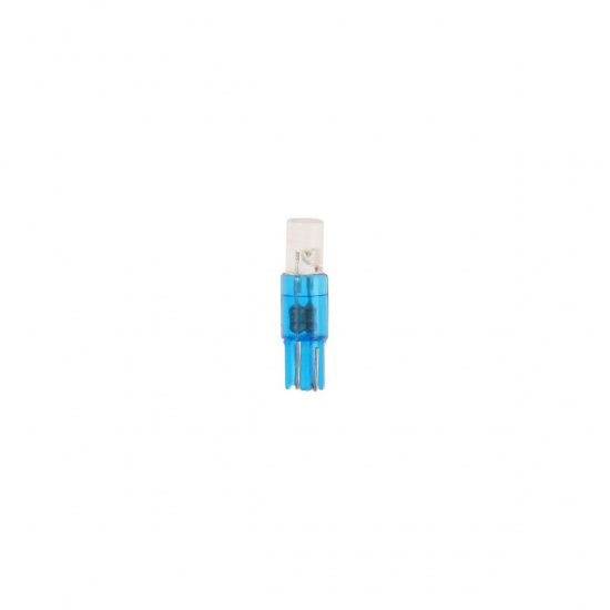 Большое фото товара - Автолампа T5 W2*4.6d 1 LED FLAT BLUE 2лм 12V MEGAPOWER M-50112B, M-50112B. Вариант №1