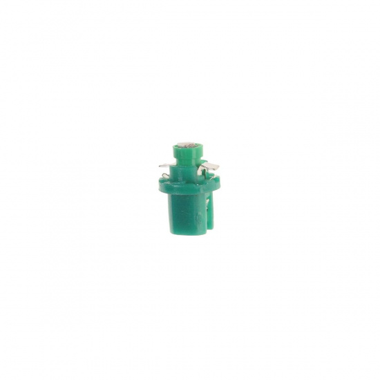 Большое фото товара - Автолампа T5 W2*4.6d с патроном B8.5d 1 SMD 3528 GREEN 8лм 12V MEGAPOWER M-50213G, M-50213G. Вариант №1