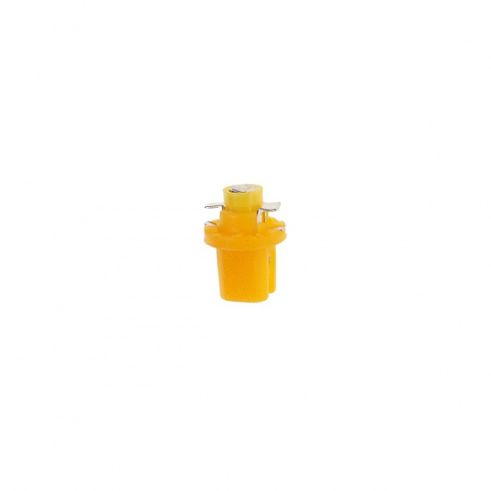 Большое фото товара - Автолампа T5 W2*4.6d с патроном B8.5d 1 SMD 3528 YELLOW 8лм 12V MEGAPOWER M-50213Y, M-50213Y. Вариант №1