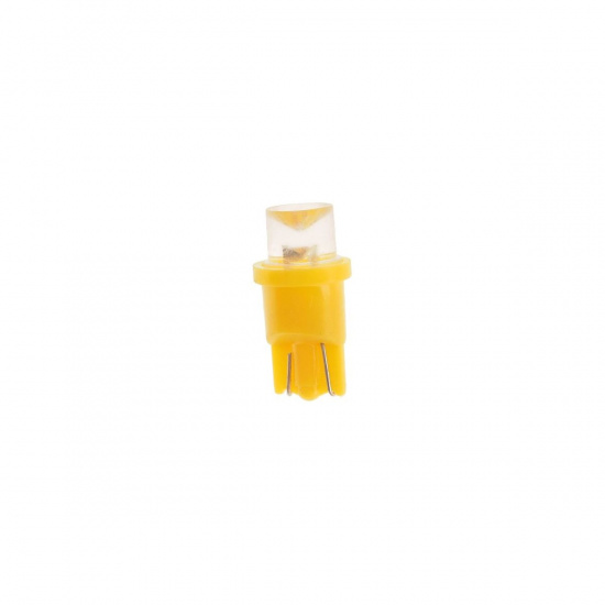 Большое фото товара - Автолампа T10W W2,1x9,5d 1 LED CONCAVE YELLOW 8лм 12V MEGAPOWER M-10312Y, M-10312Y. Вариант №1