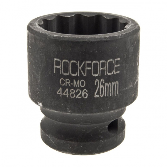 Большое фото товара - Головка торцевая 26мм 1/2 12-гранная ударная L=43мм ROCKFORCE RF-44826, RF-44826. Вариант №1
