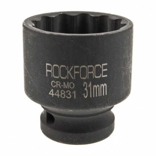 Большое фото товара - Головка торцевая 31мм 1/2 12-гранная ударная L=44мм ROCKFORCE RF-44831, RF-44831. Вариант №1