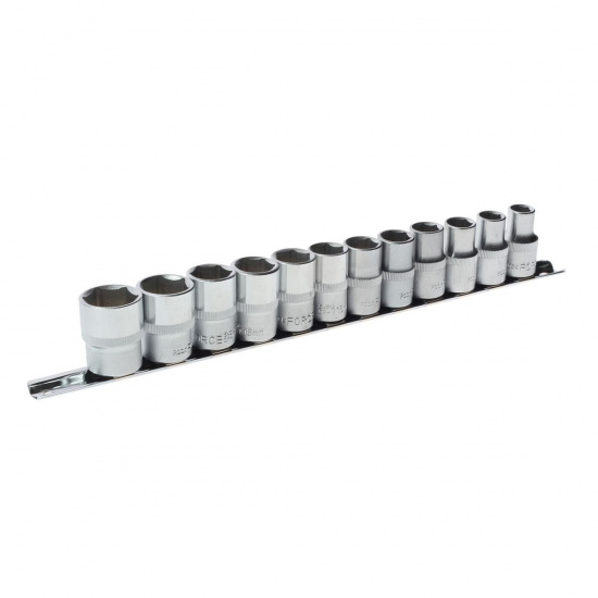 Большое фото товара - Набор торцевых головок 1/2DR 6-гранных 12пр. на планке ROCKFORCE RF-4121-5, RF-4121-5. Вариант №1