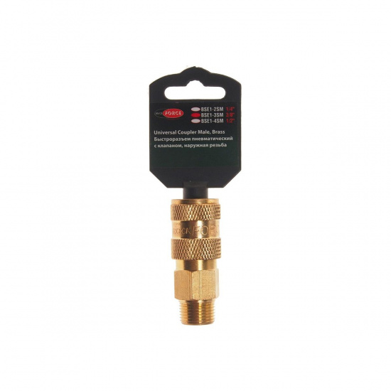 Большое фото товара - Муфта БРС с наружней резьбой 3/8 ROCKFORCE RF-BSE1-3SM, RF-BSE1-3SM. Вариант №1