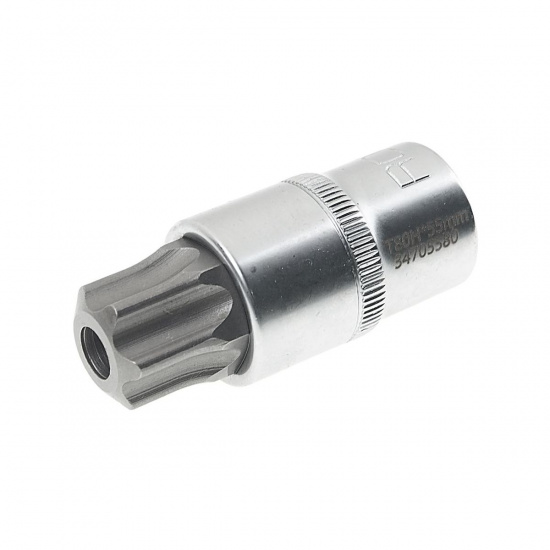 Большое фото товара - Головка-бита TORX T80 с отверстием 1/2 L-55мм ROCKFORCE RF-34705580, RF-34705580. Вариант №1