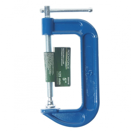 Большое фото товара - Струбцина G-образная Profi 5-125мм вес-1.19кг ROCKFORCE RF-333115, RF-333115. Вариант №1